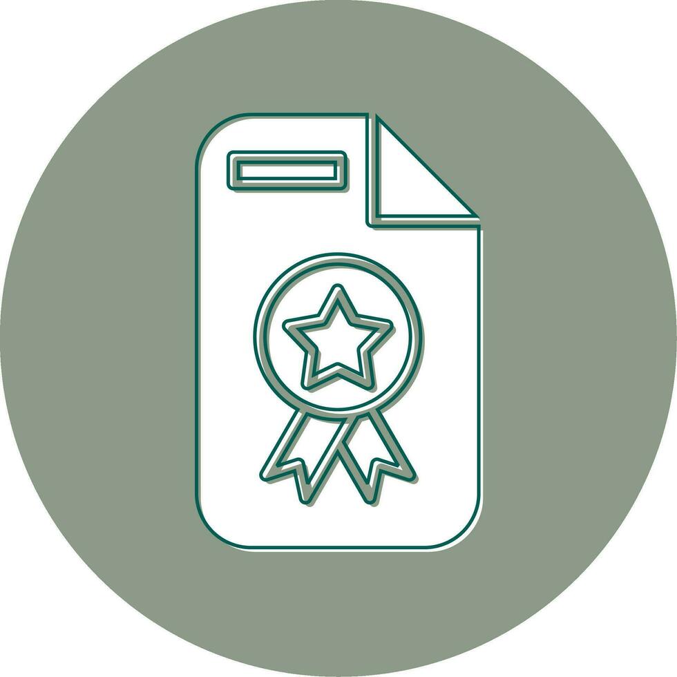 Certificate Vector Icon