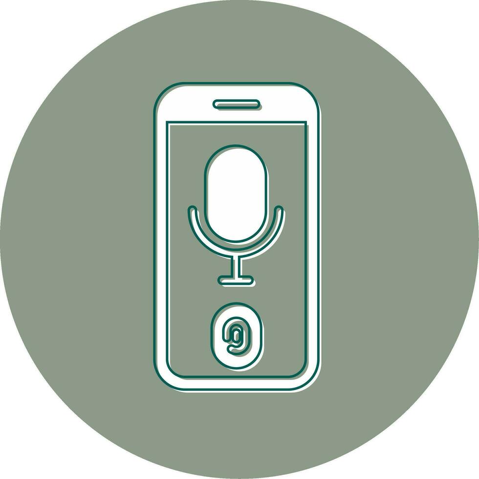 Voice Recognition Vector Icon