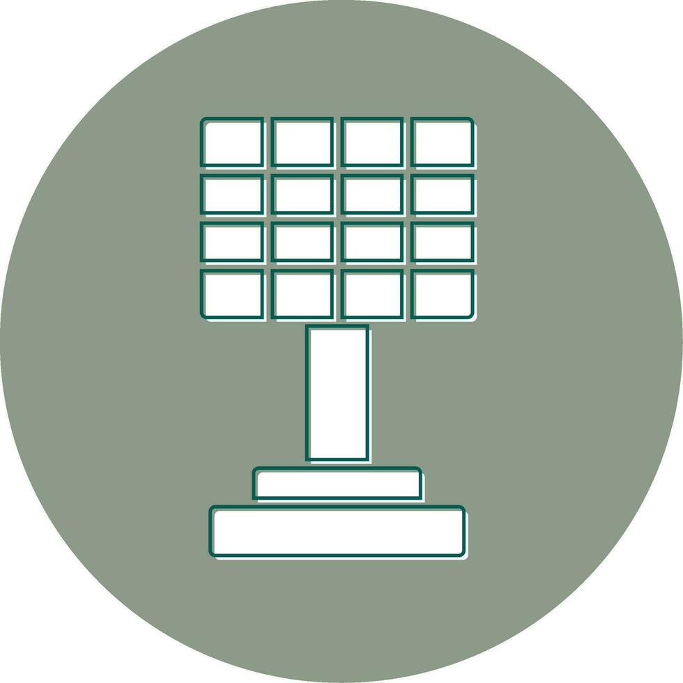 icono de vector de panel solar