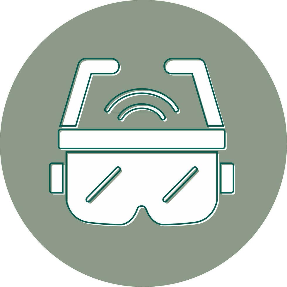 icono de vector de gafas ar