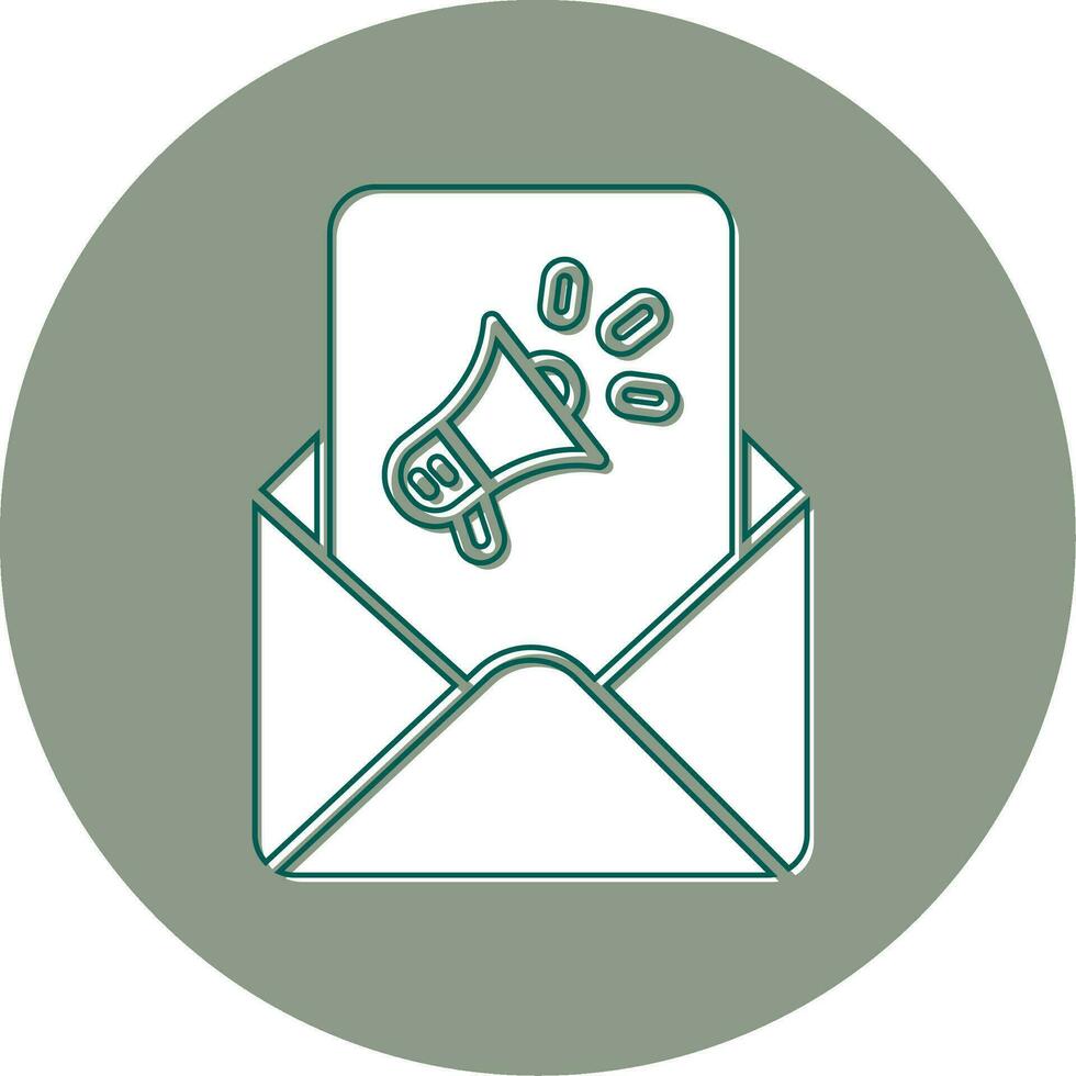 icono de vector de marketing por correo electrónico