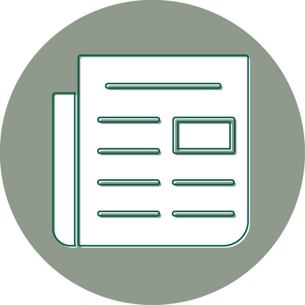 Newspaper Vector Icon