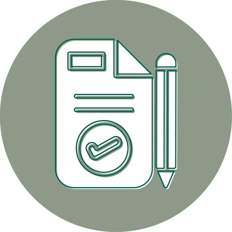 Pen And Paper Vector Icon