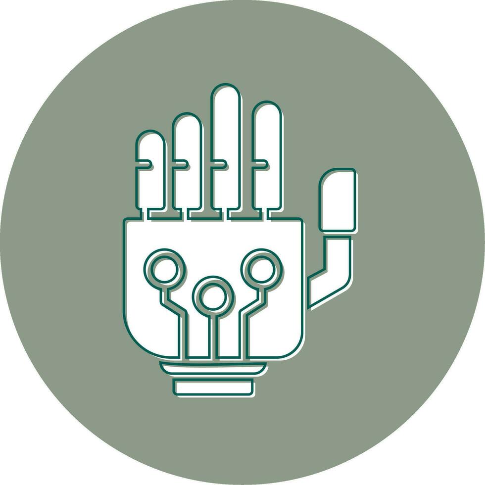 Robotic Hand Vector Icon