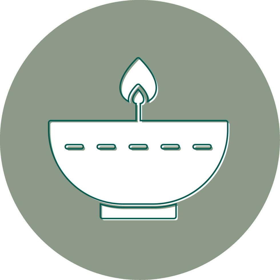 Oil Lamp Vector Icon