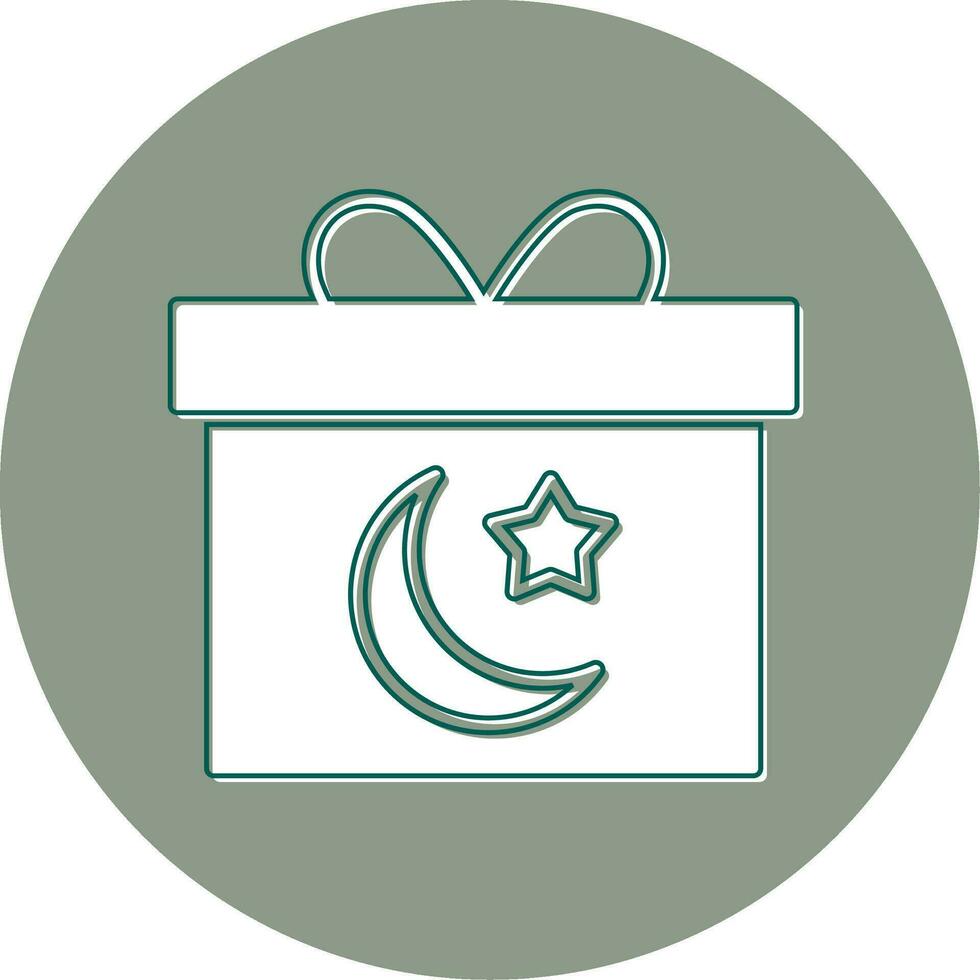 icono de vector de caja de regalo