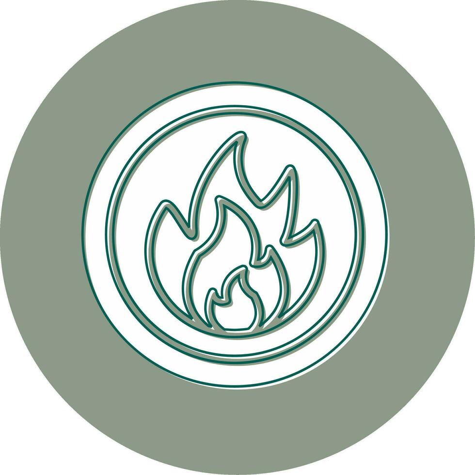 Flammable Vector Icon
