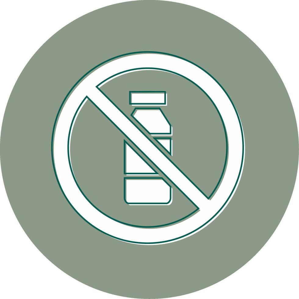 No Bottle Vector Icon