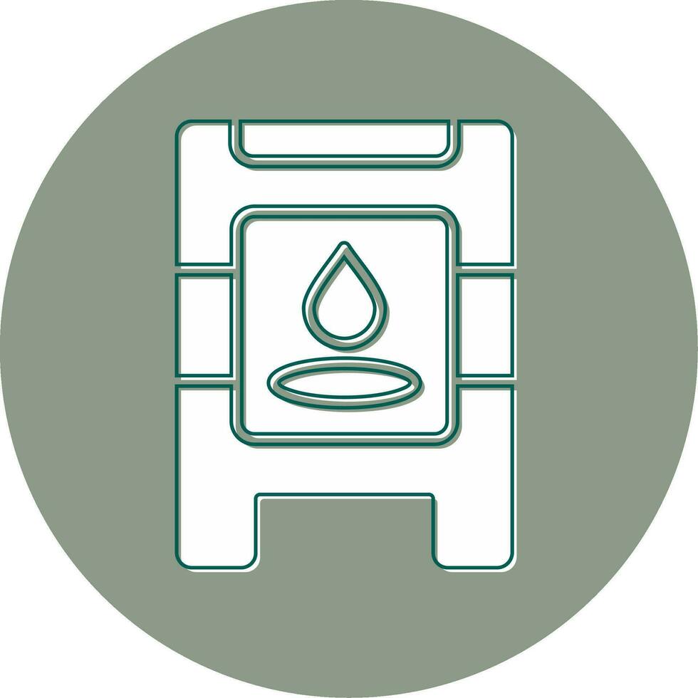 Wet Floor Vector Icon