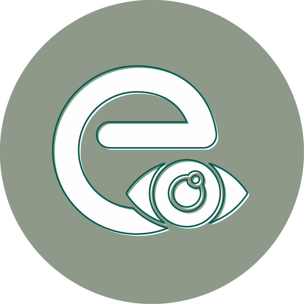 Small E Vector Icon