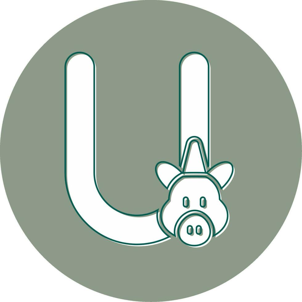 Capital U Vector Icon