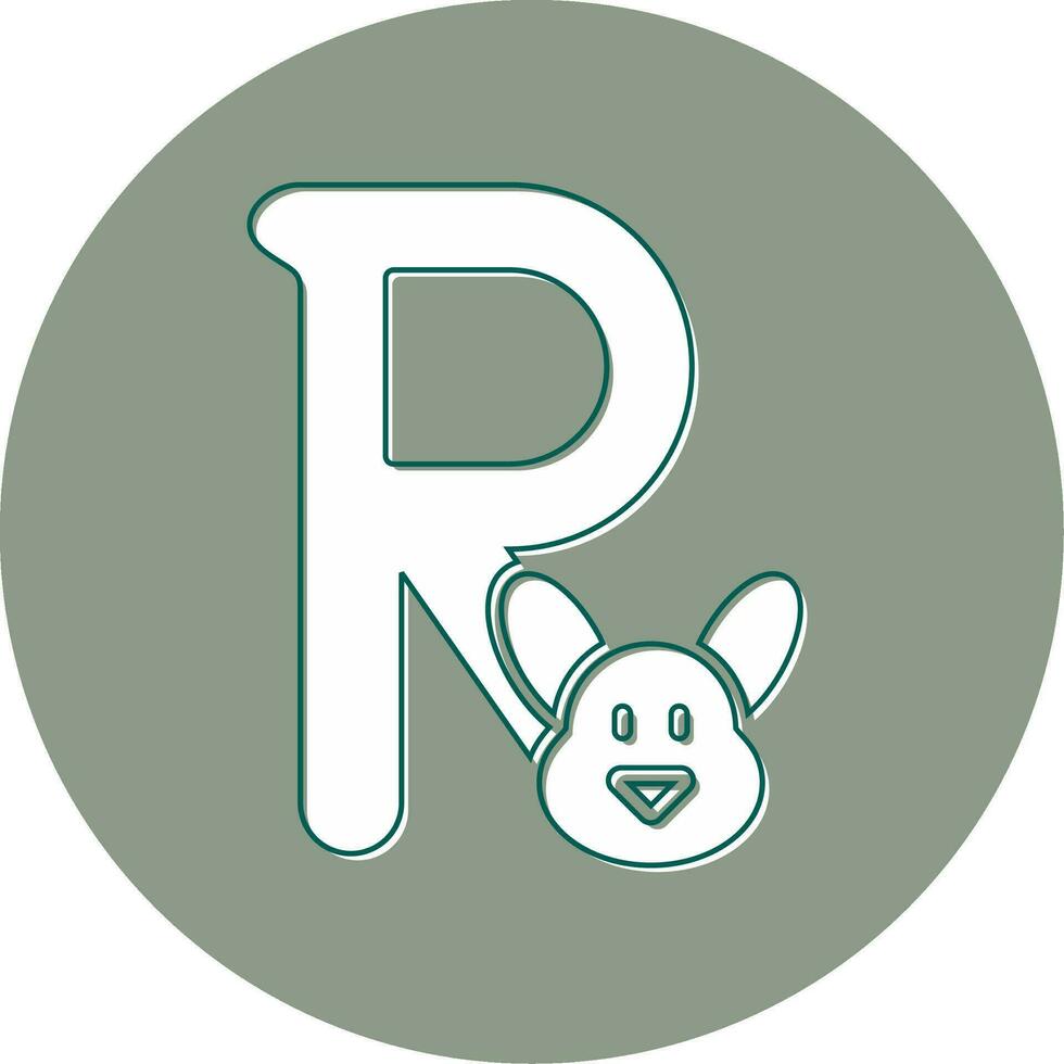Capital R Vector Icon