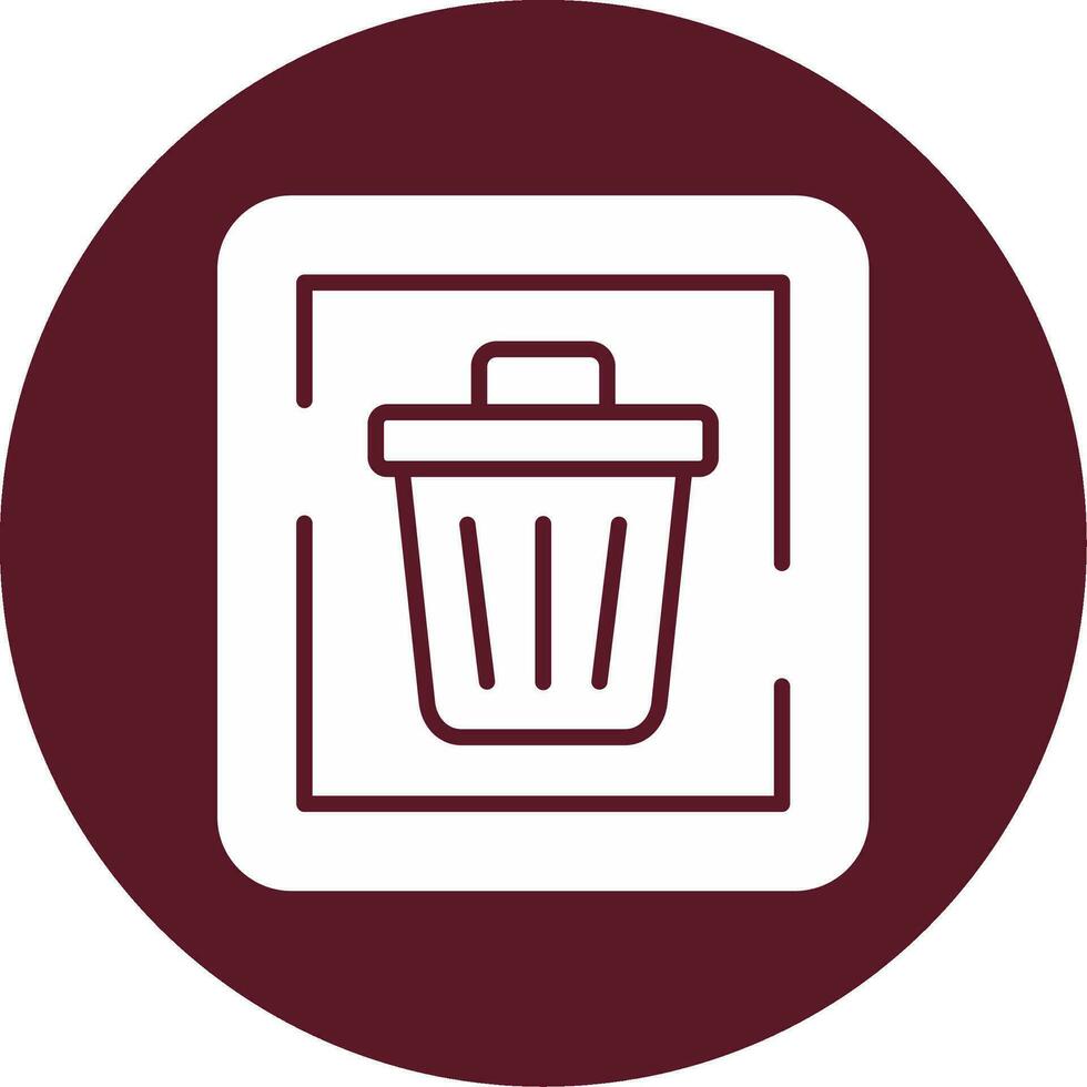 Trash Sign Vector Icon