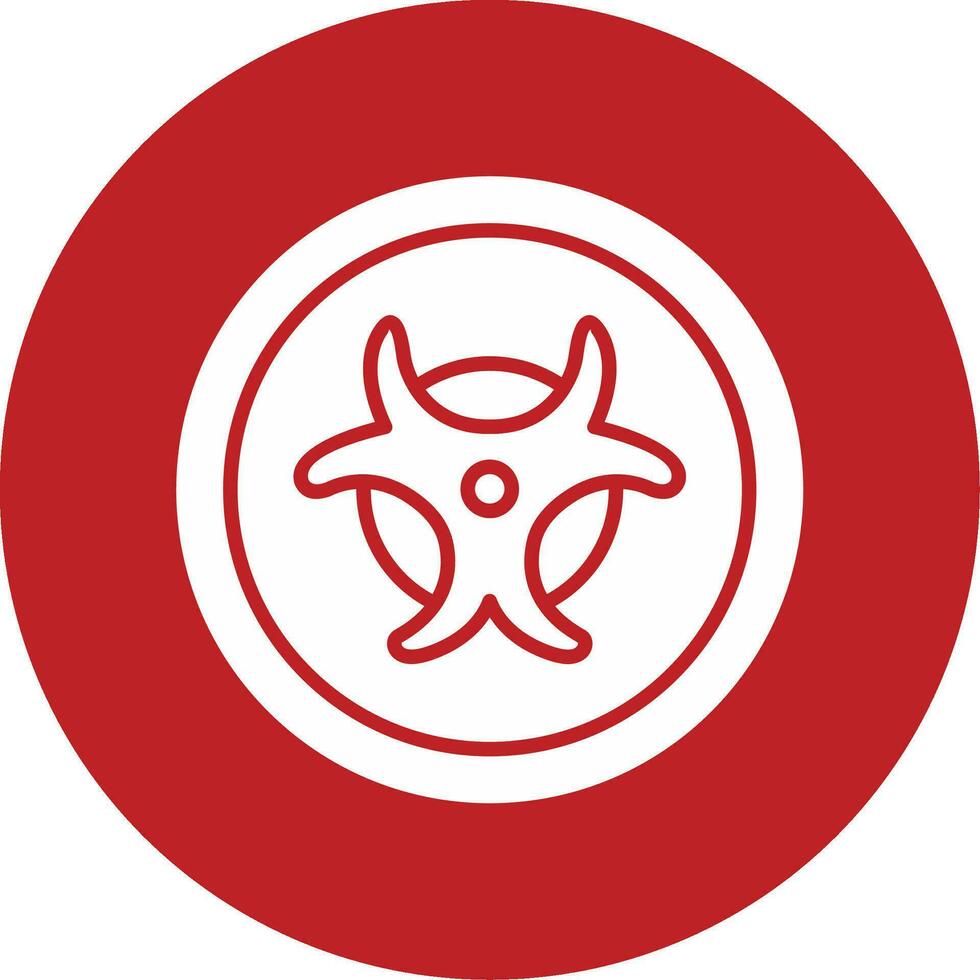Biohazard Sign Vector Icon