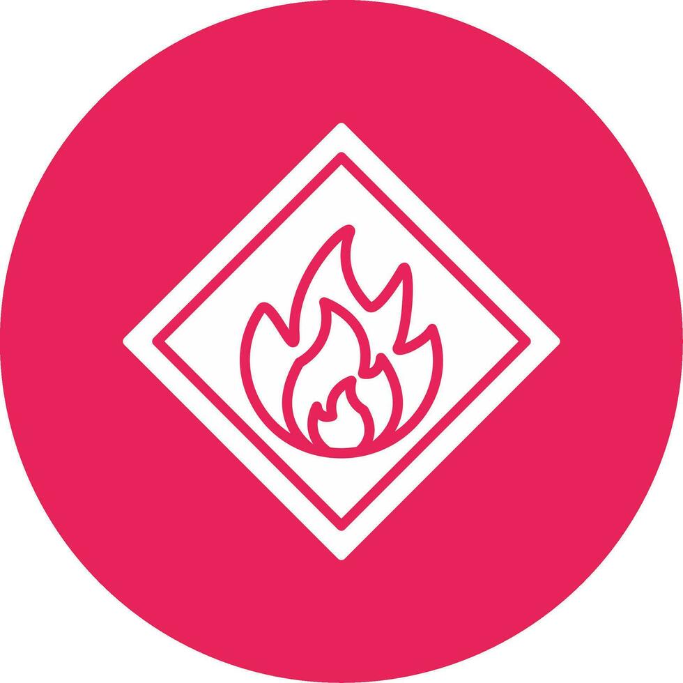 Flammable Vector Icon