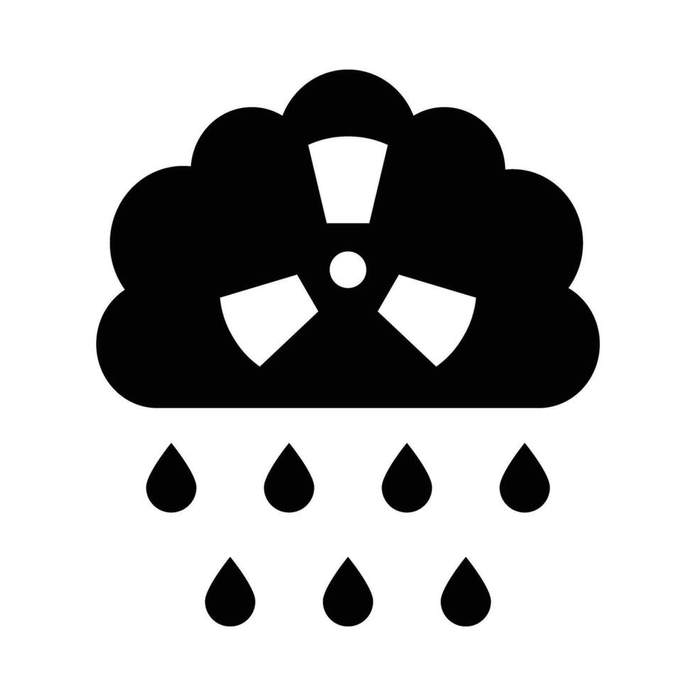 Acid Rain Vector Glyph Icon For Personal And Commercial Use.