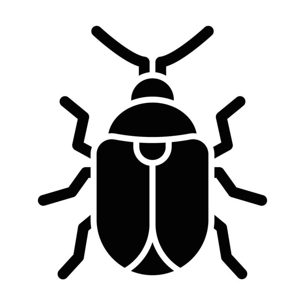 escarabajo vector glifo icono para personal y comercial usar.