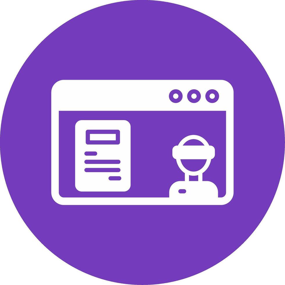 Chat Bot Vector Icon