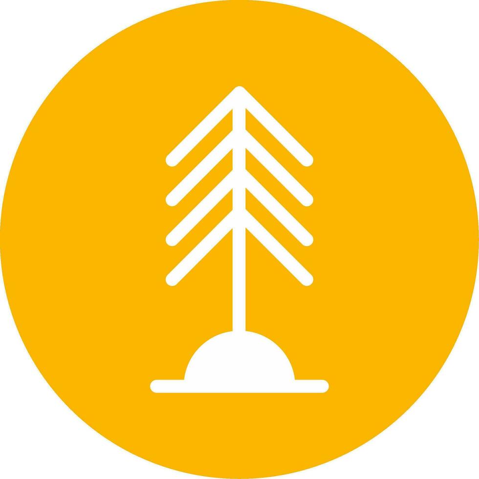 icono de vector de árbol de pino