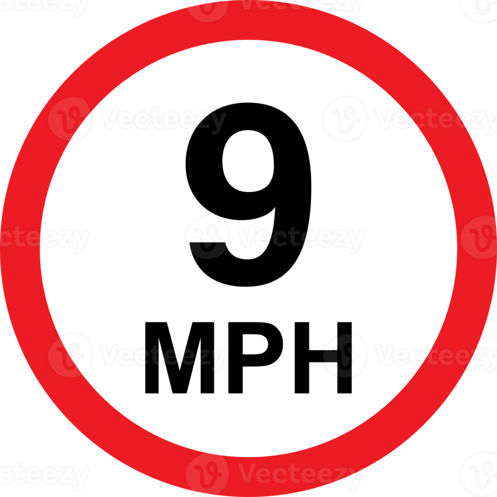 9 9 mph la carretera tráfico firmar icono para gráfico diseño, logo, sitio web, social medios de comunicación, móvil aplicación, ui ilustración png