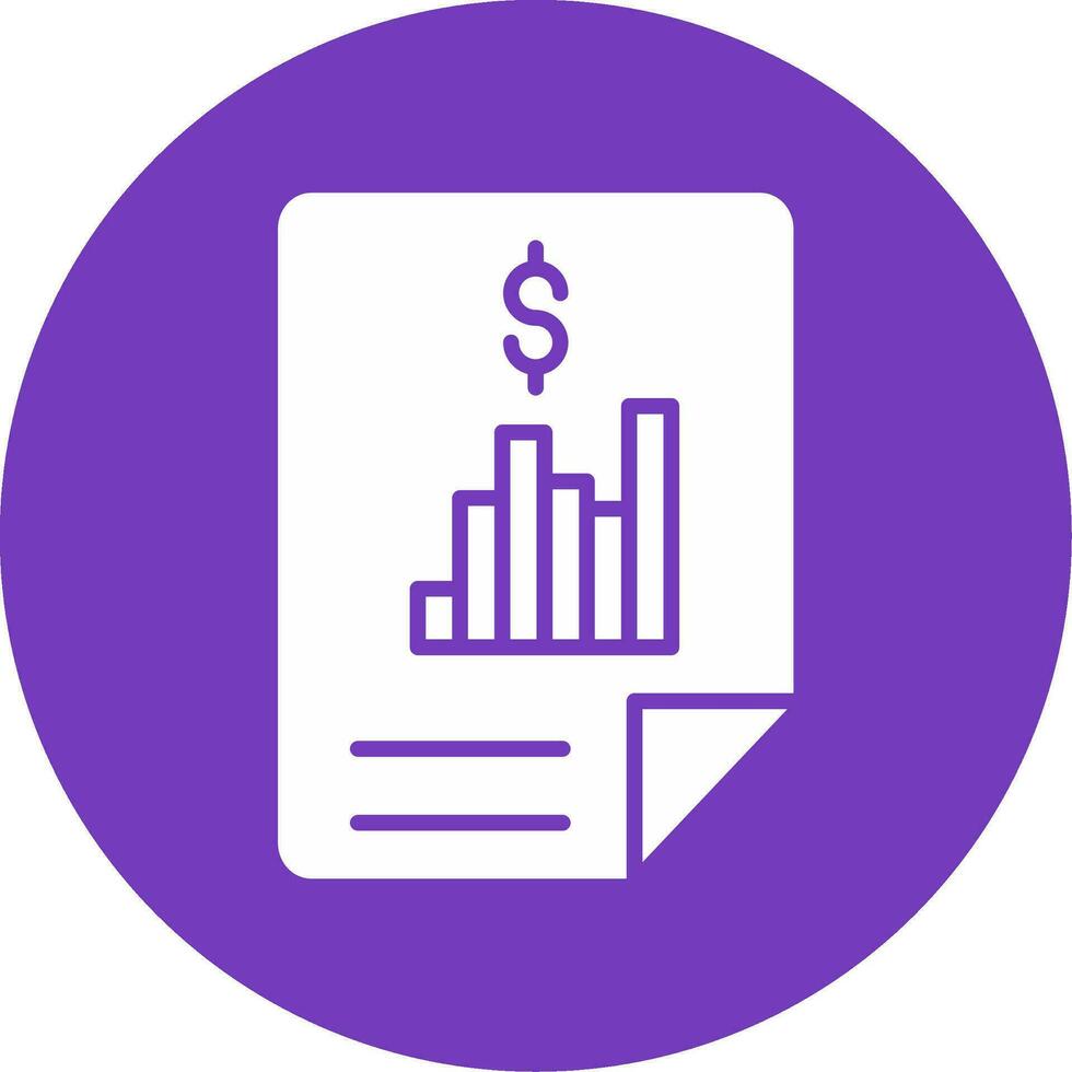 Financial Report Vector Icon