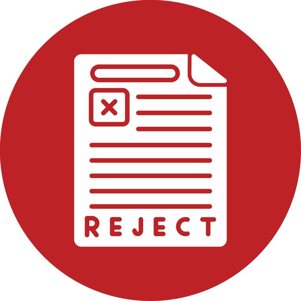 Reject Vector Icon