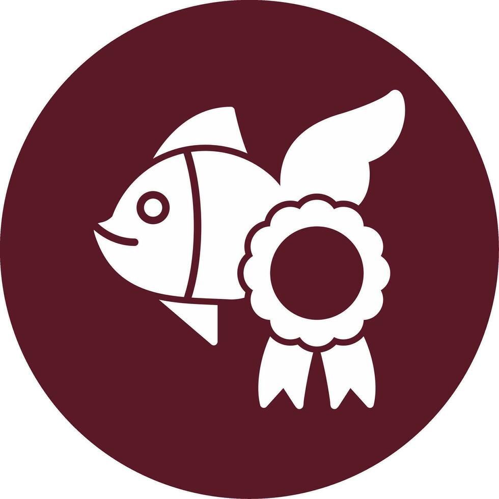 icono de vector de pescado