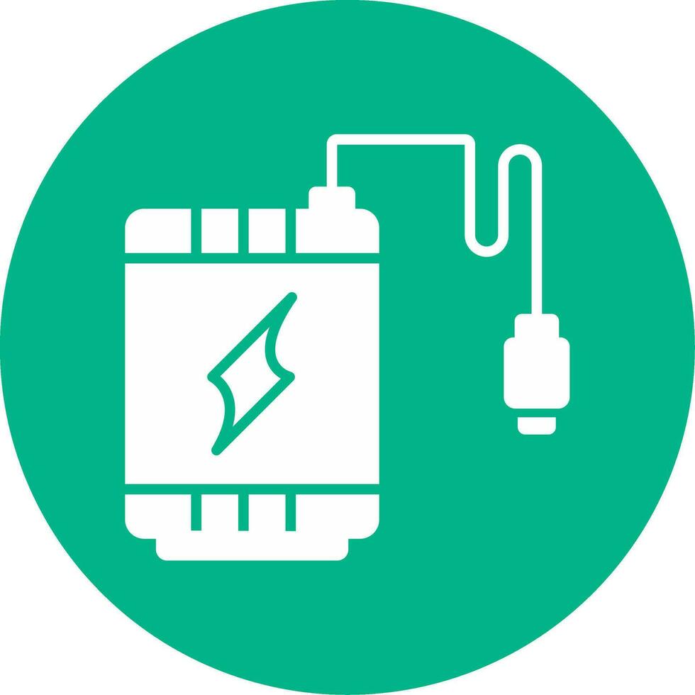 icono de vector de banco de energía