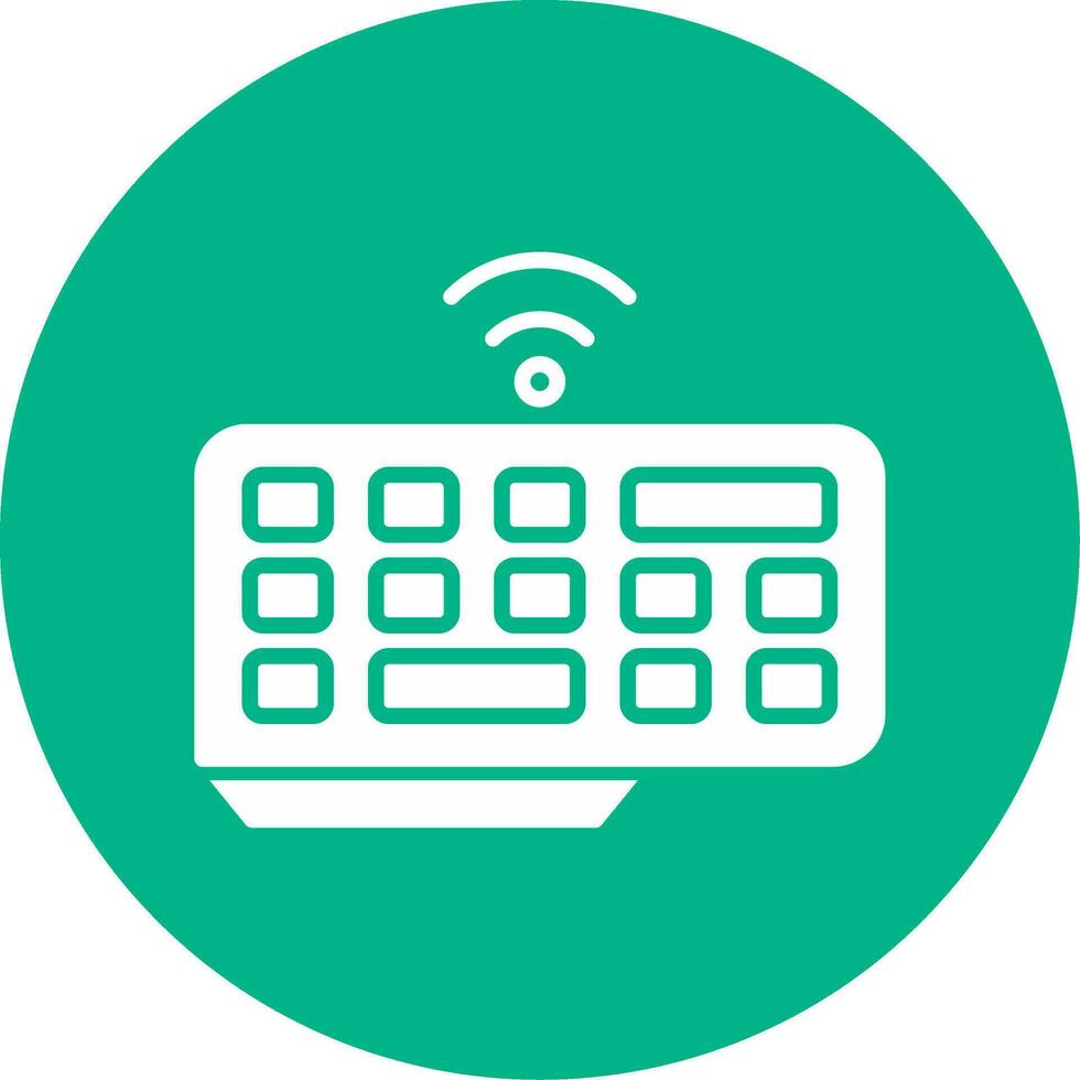 Wireless Keyboard Vector Icon