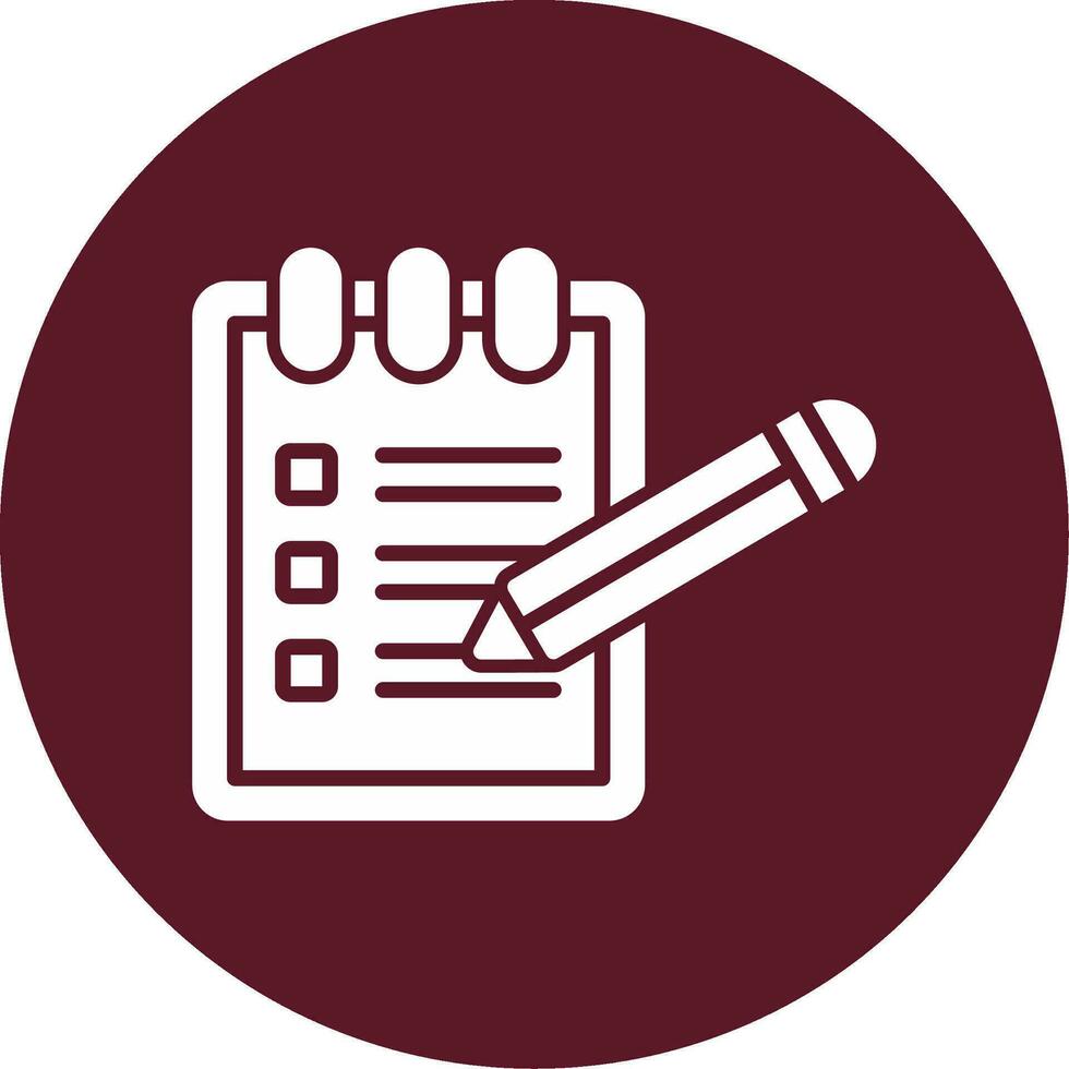 Notepad Vector Icon
