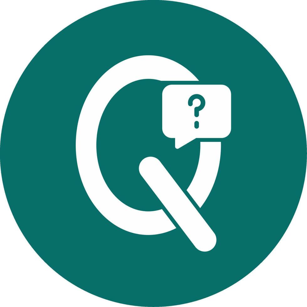 Capital Q Vector Icon