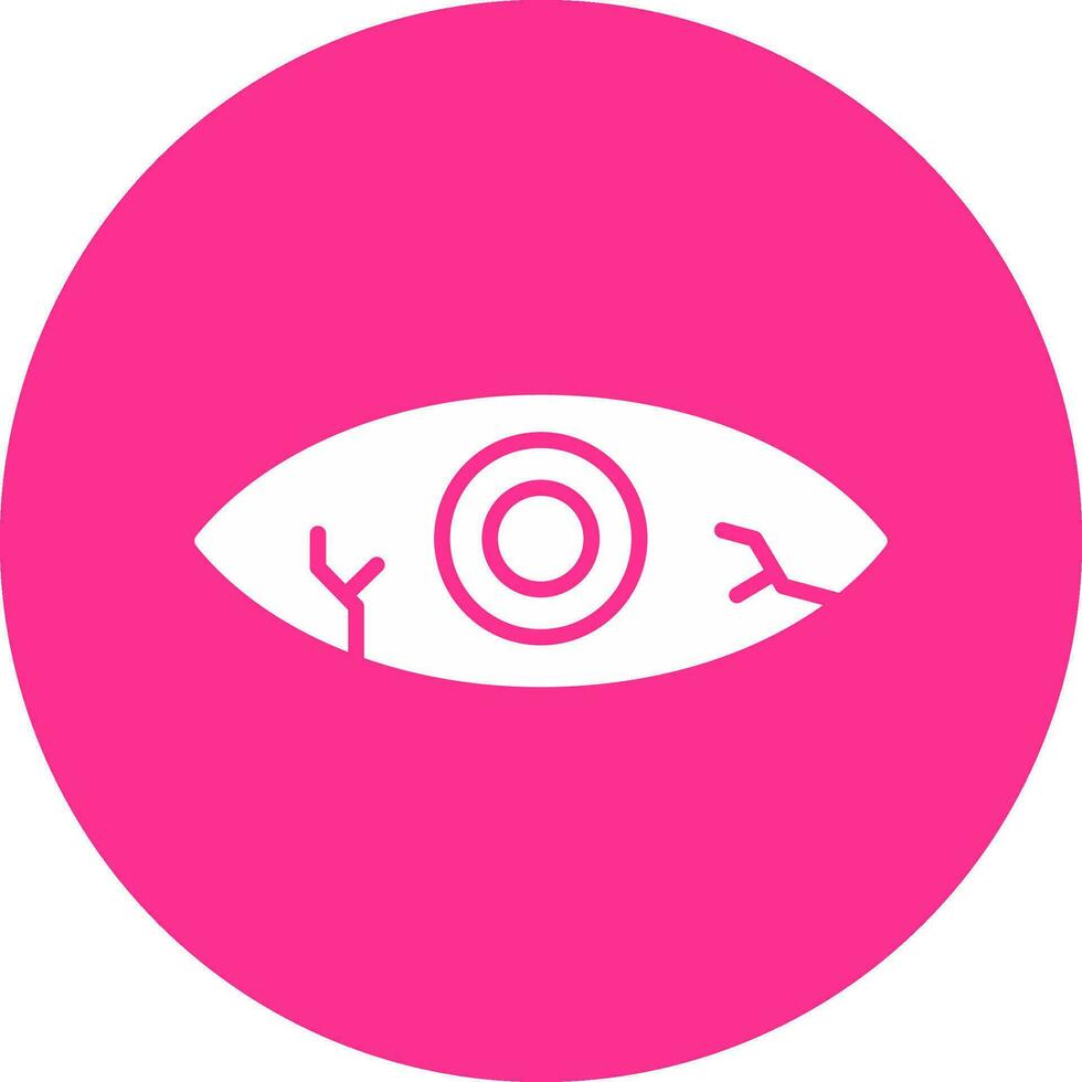 Red Eye Vector Icon