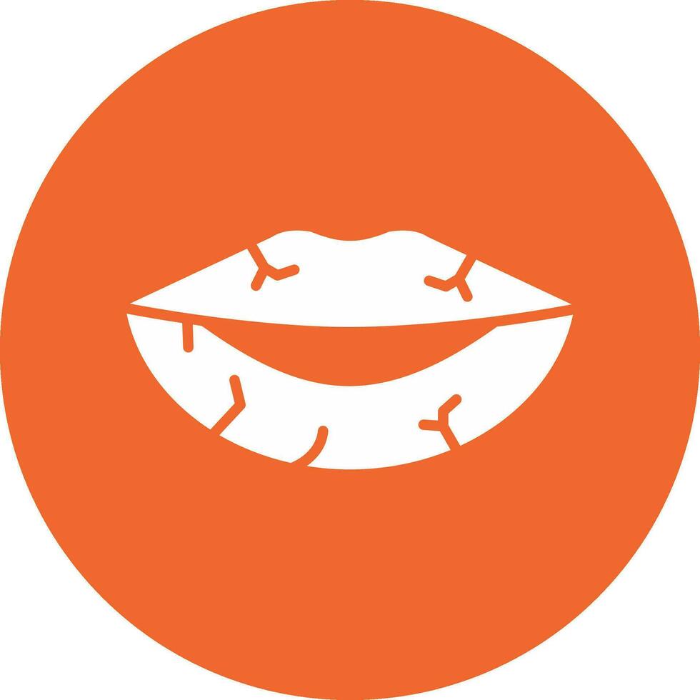 Dried Lips Vector Icon