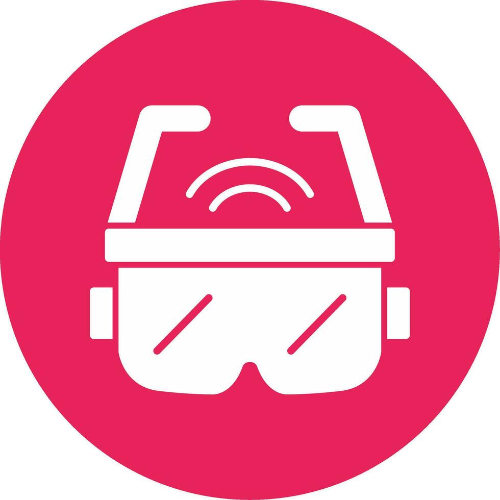 icono de vector de gafas ar