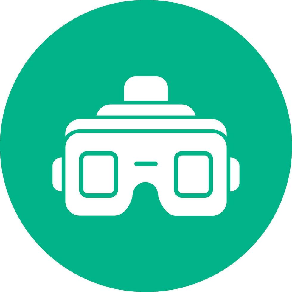 icono de vector de gafas vr