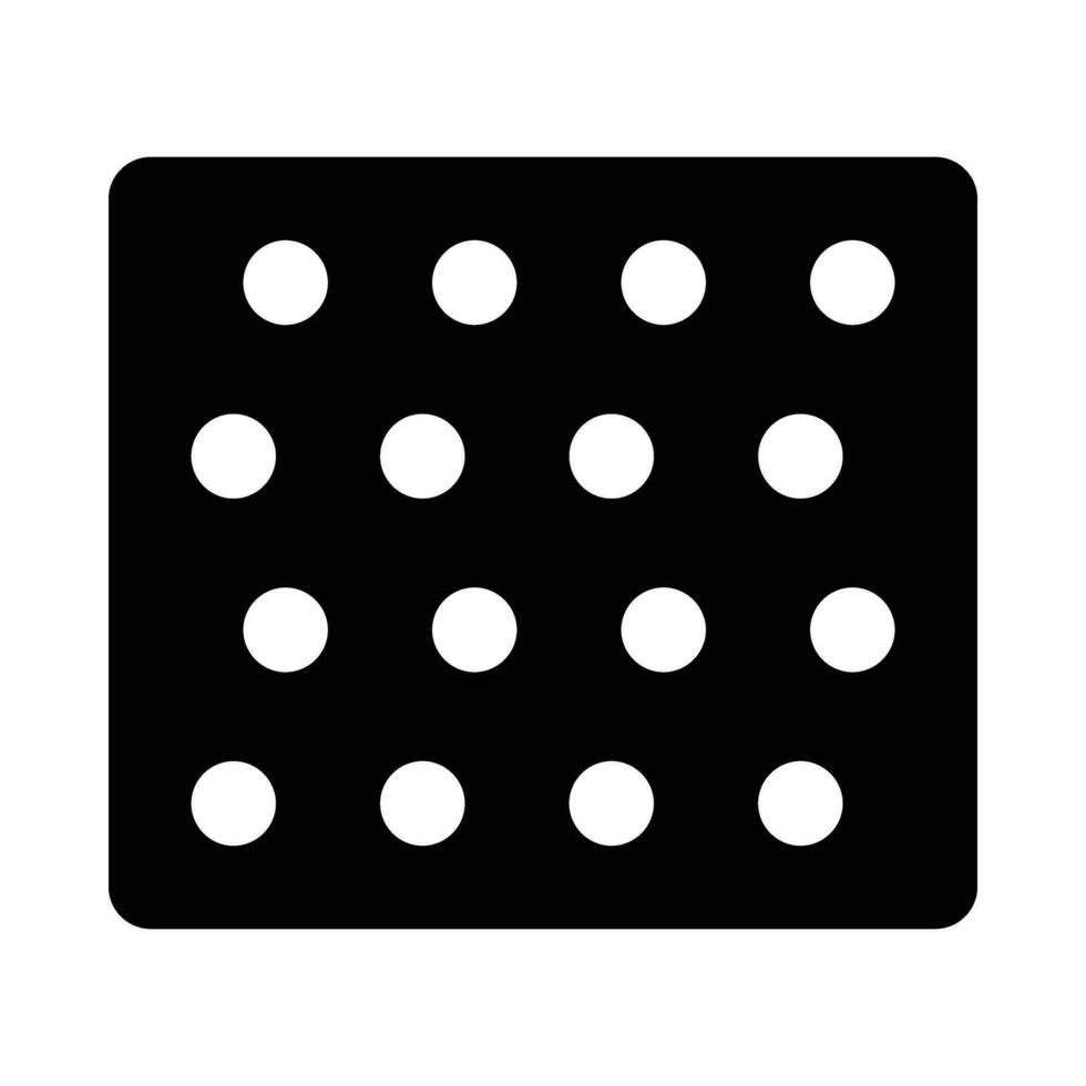 Bubble Wrap Vector Glyph Icon For Personal And Commercial Use.