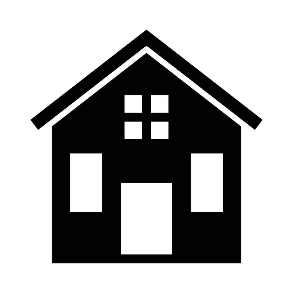 Cabin Vector Glyph Icon For Personal And Commercial Use.
