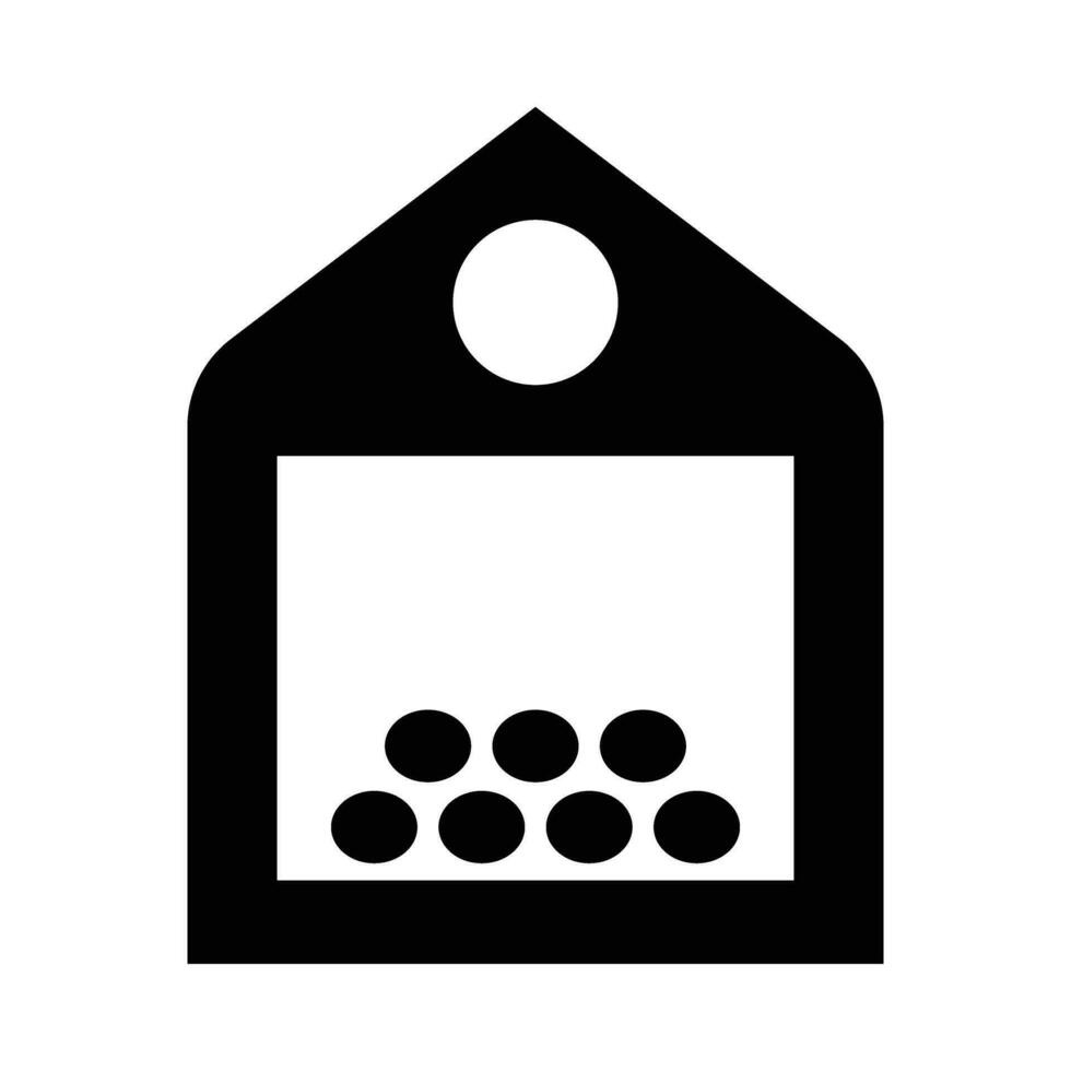 Bird Feeder Vector Glyph Icon For Personal And Commercial Use.