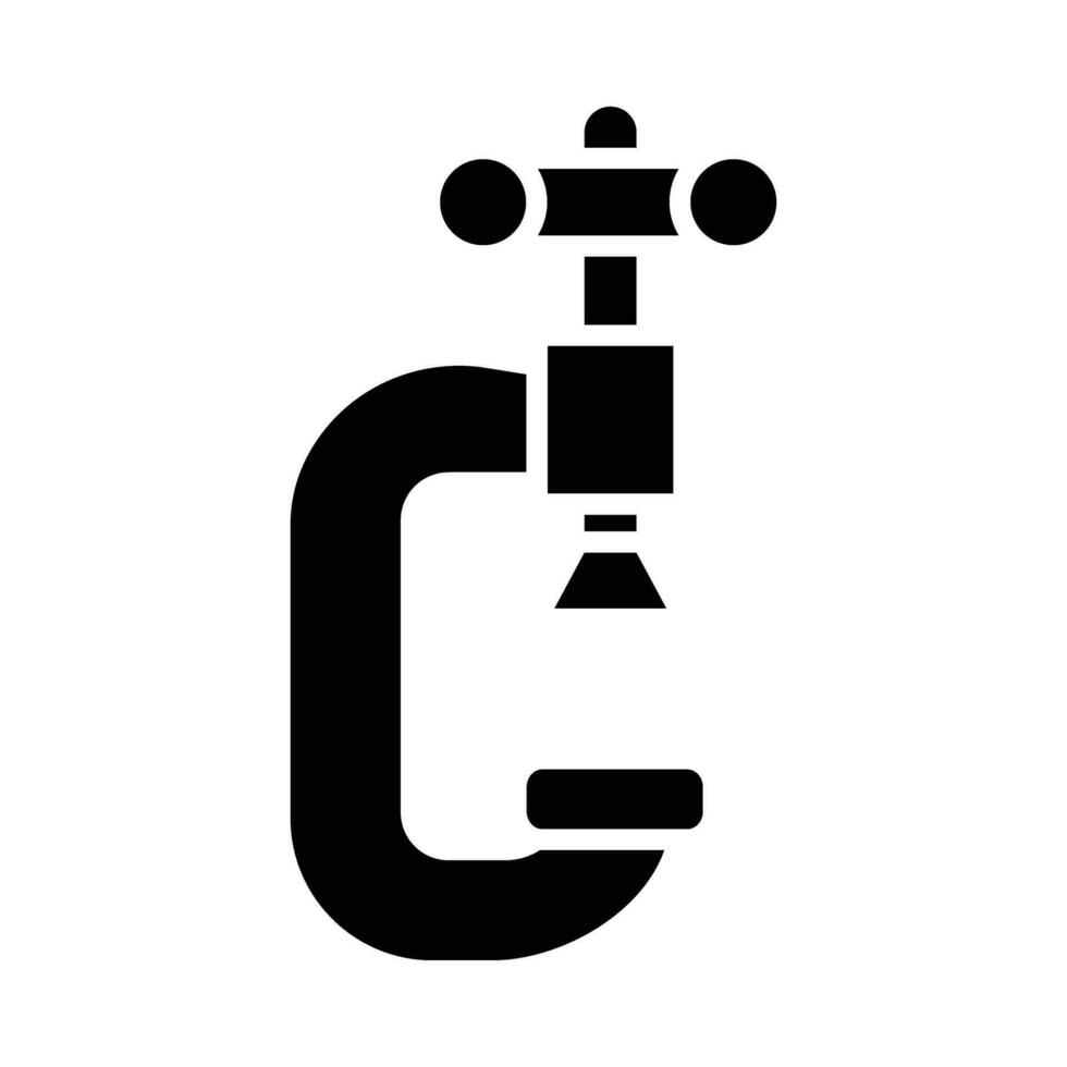 Clamp Vector Glyph Icon For Personal And Commercial Use.