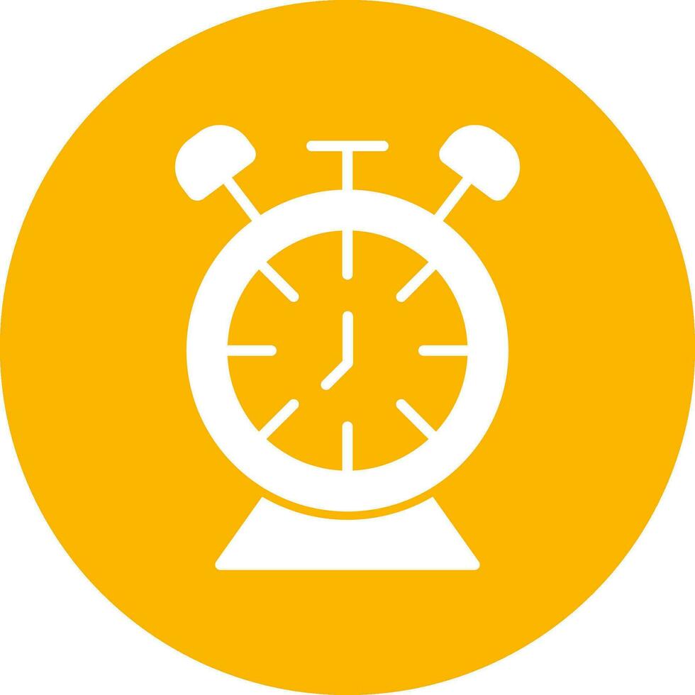 Desk Clock Vector Icon