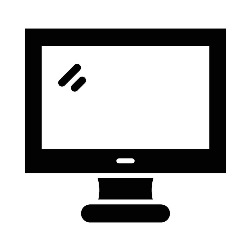 Monitor Screen Vector Glyph Icon For Personal And Commercial Use.