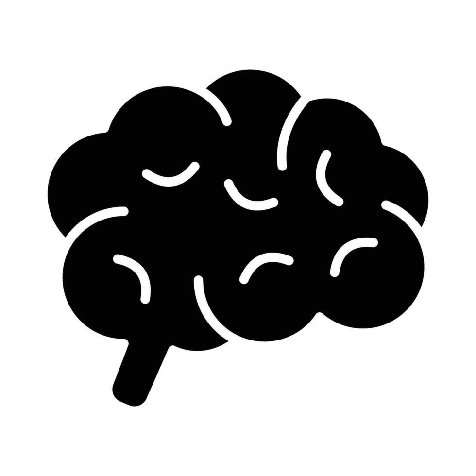 Brain Vector Glyph Icon For Personal And Commercial Use.