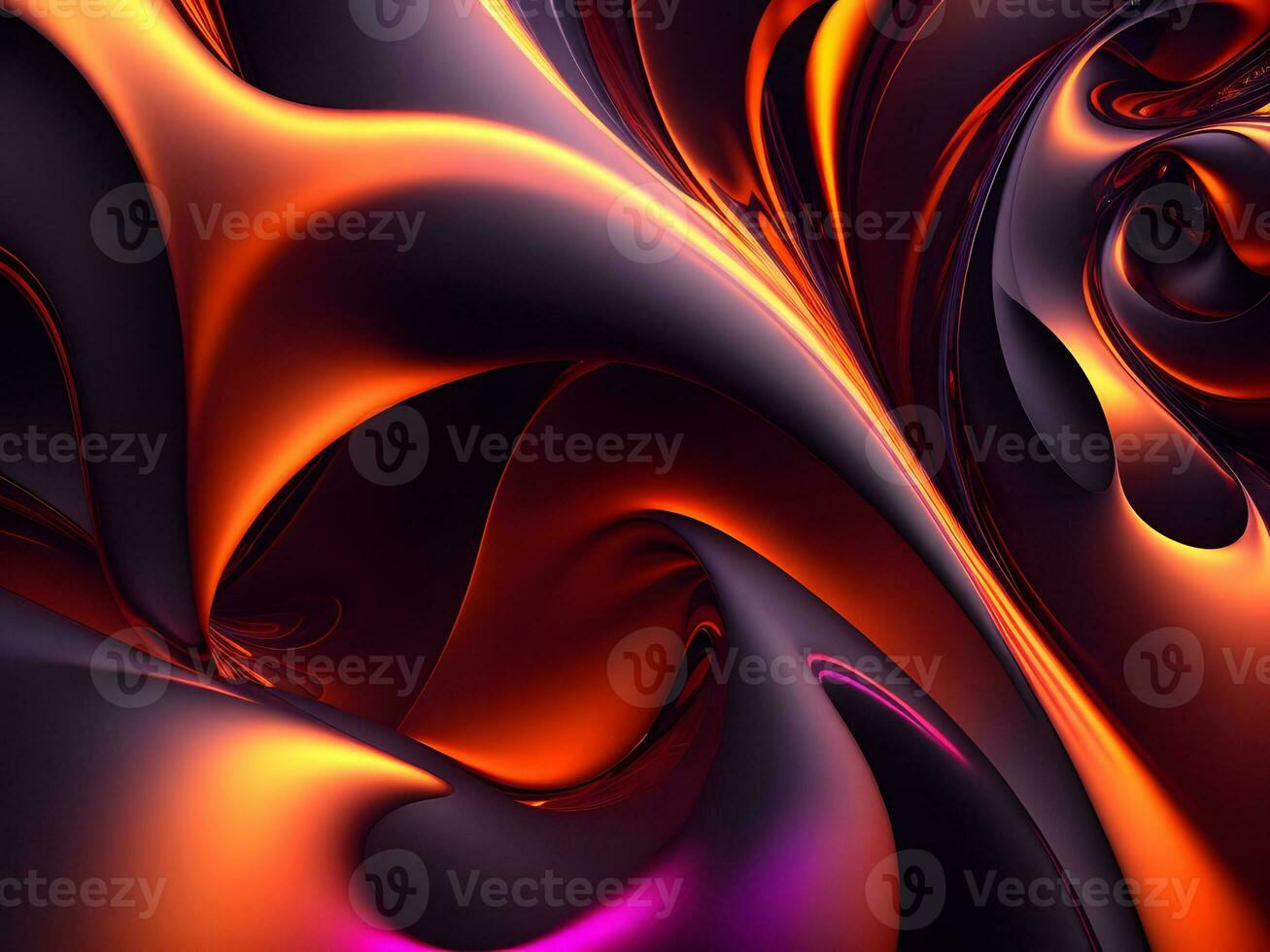 Futuristic 3d Abstract Background. Gradient 3d render multicolor premium background. AI Generative photo