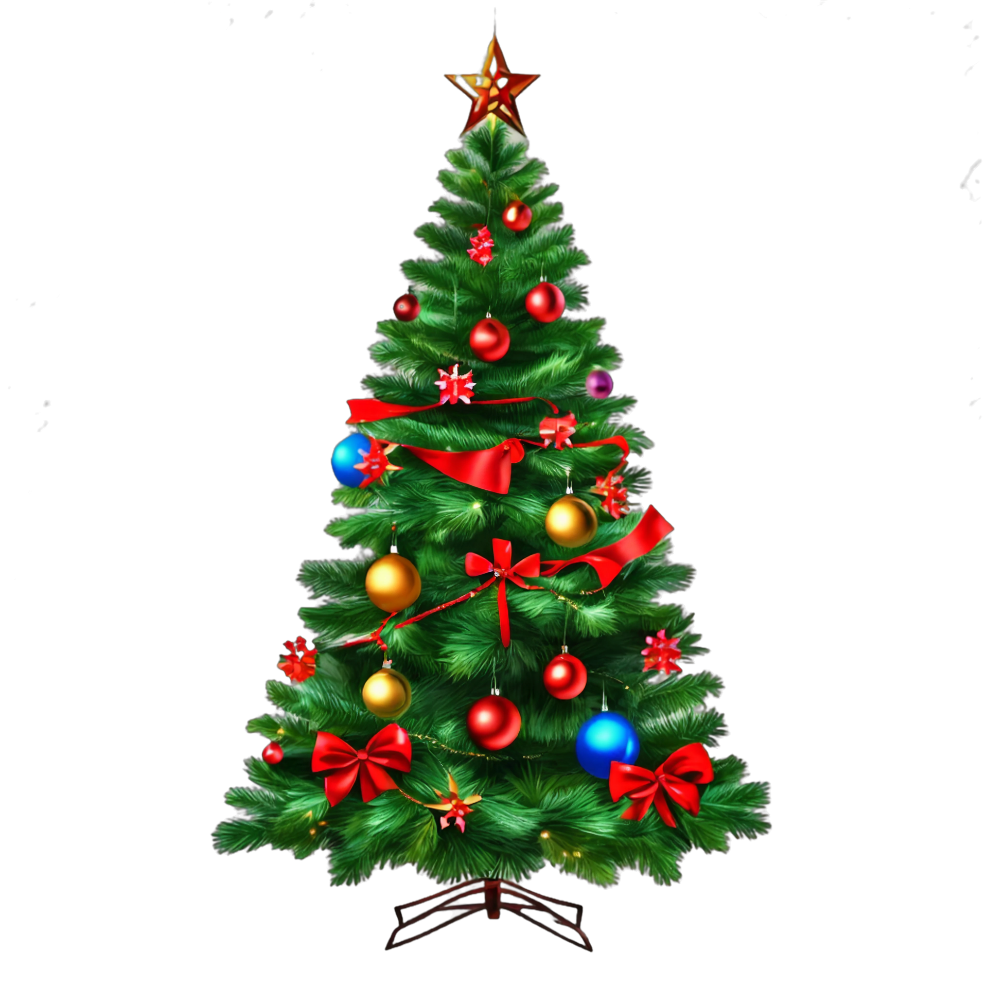 Christmas Tree with light AI Generated 32746943 PNG