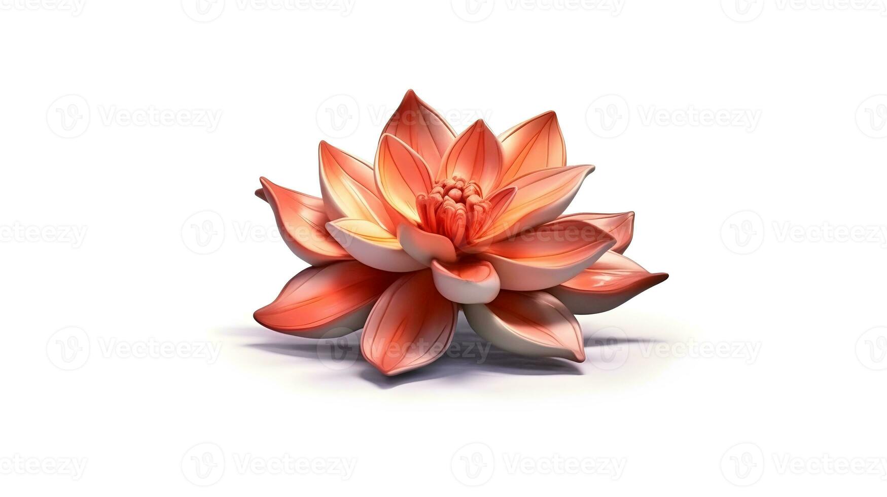 flower isolated floral nature plant spring leaf background summer generative Ai. photo