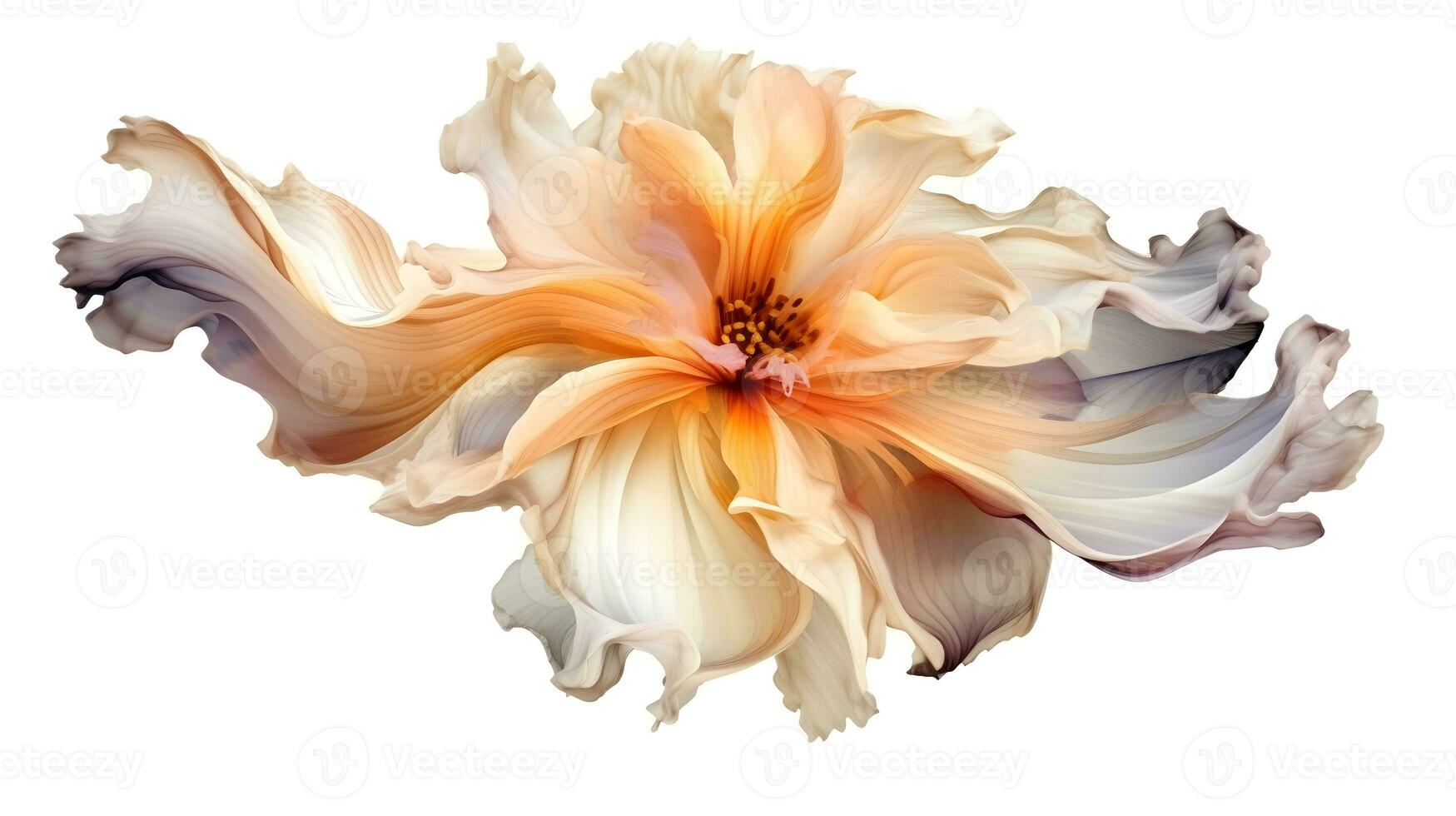 flower isolated floral nature plant spring leaf background summer generative Ai. photo