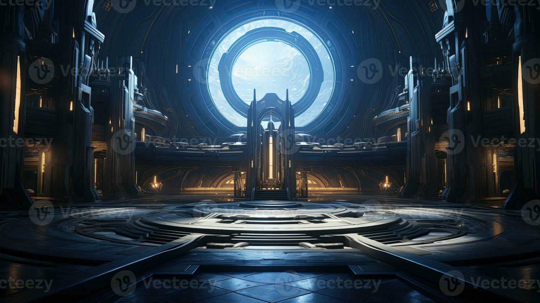guardian of security, digital art illustration, Generative AI photo