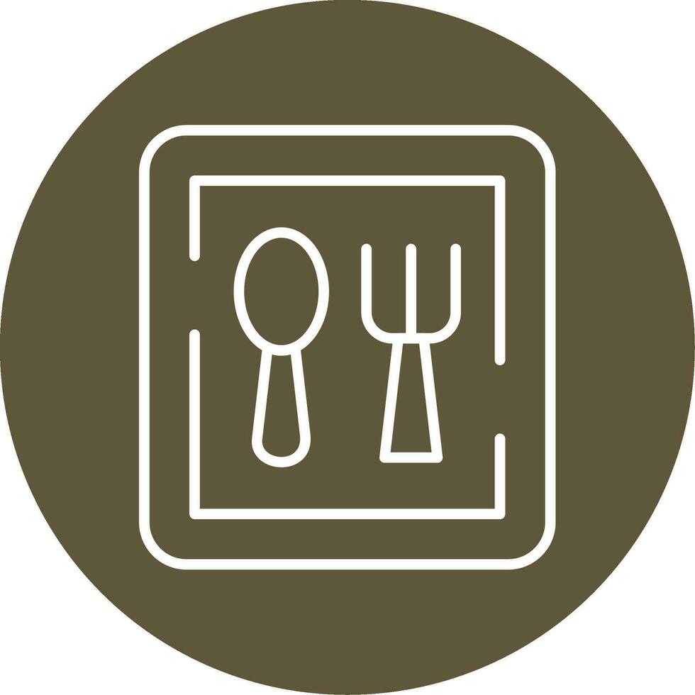 restaurante firmar vector icono