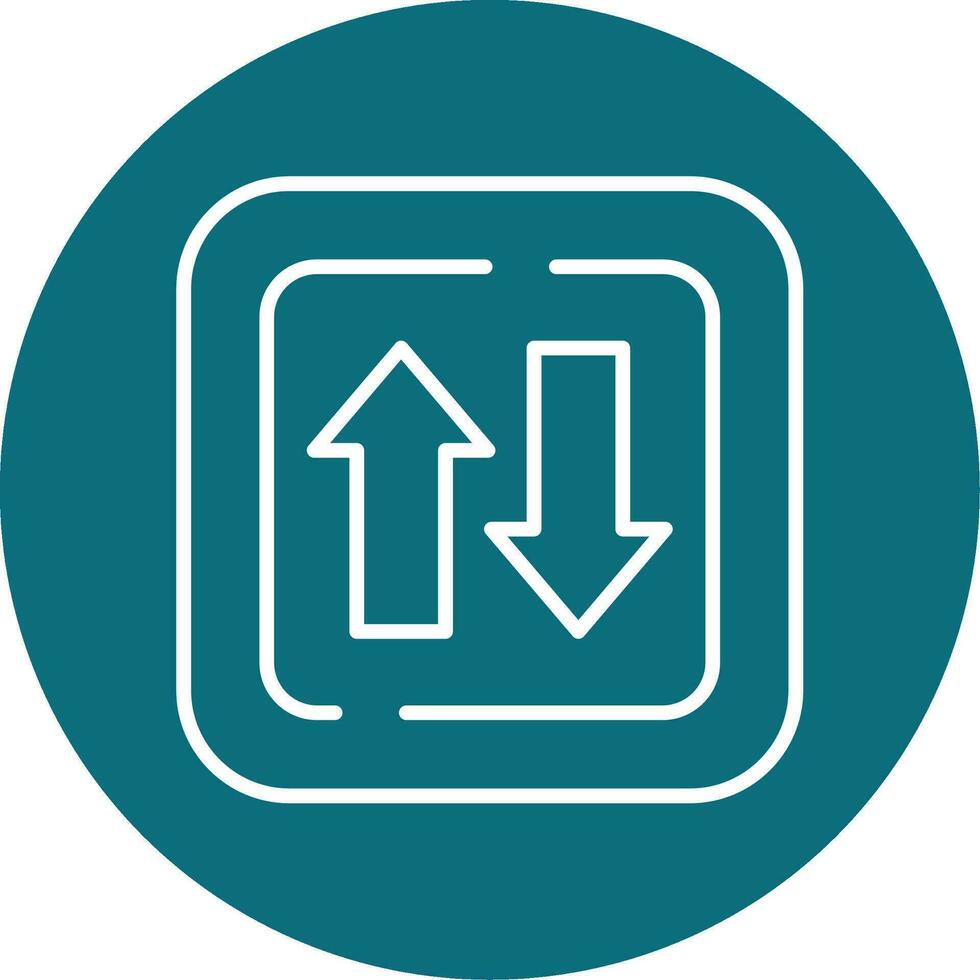 Two Ways Siign Vector Icon