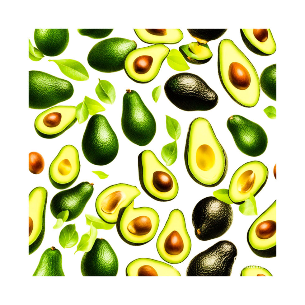 Avocado slices  Generative Ai png